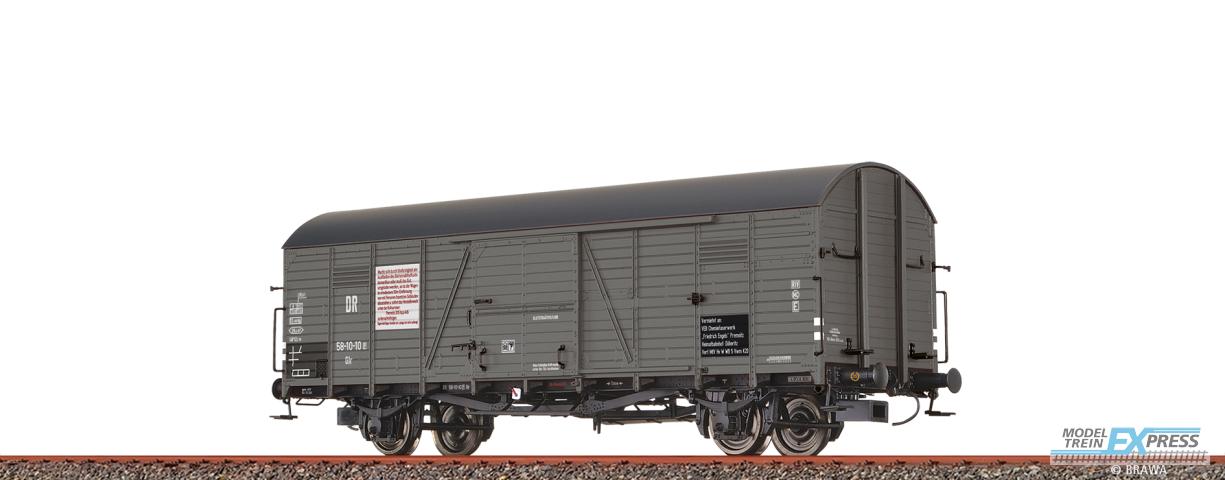 Brawa 50933 H0 Gedeckter Güterwagen Glr "Bleitetraäthylfluid" DR
