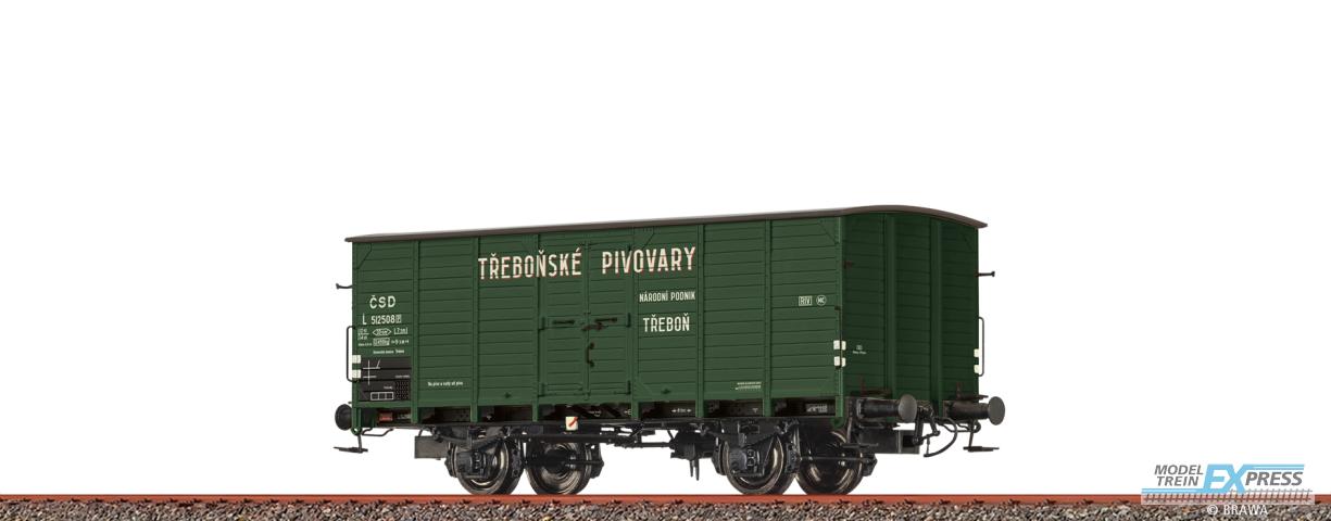 Brawa 50993 H0 Gedeckter Güterwagen L "Trebonske Pivovary" CSD