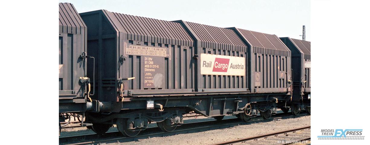 Brawa 51012 H0 Teleskophaubenwagen Shimmns ÖBB, Rail Cargo Austria