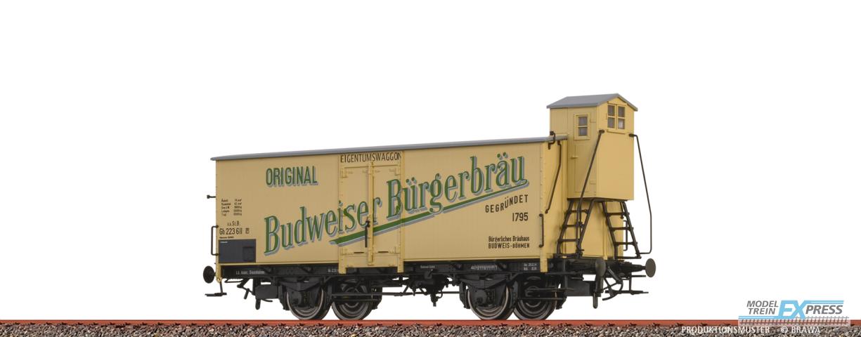 Brawa 51260 H0 Bierwagen "Budweiser Bürgerbräu" k.k.St.B.
