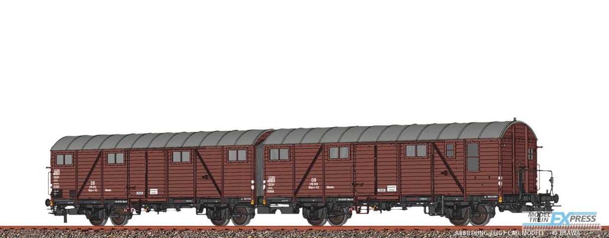 Brawa 51296 H0 Gedeckter Güterwagen Hbqrs-52 DB, DC