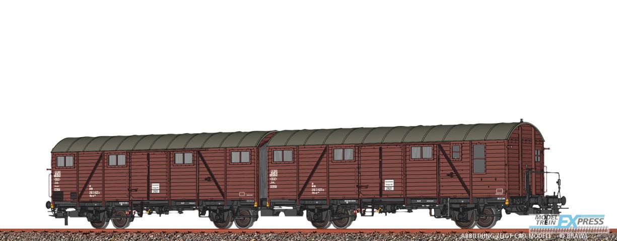 Brawa 51298 H0 Gedeckter Güterwagen Gllmehs52 DB, DC
