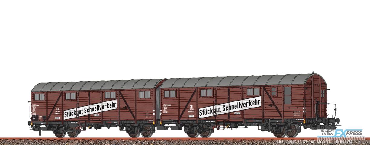 Brawa 51300 H0 Gedeckter Güterwagen Hrs-vz332 DB, DC