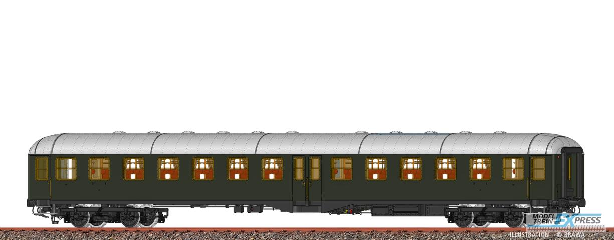 Brawa 58014 H0 Personenwagen Bymgf-51 DB, DC LED+
