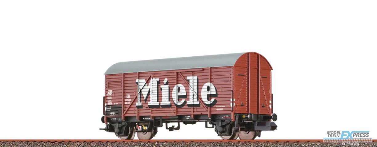 Brawa 67332 N Gedeckter Güterwagen Gms35 "Miele" DB Ep. III