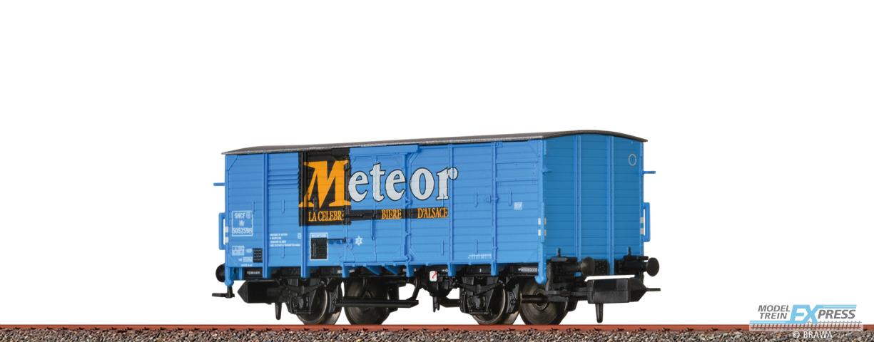 Brawa 67498 N Gedeckter Güterwagen Hlf "Meteor" SNCF Ep. III