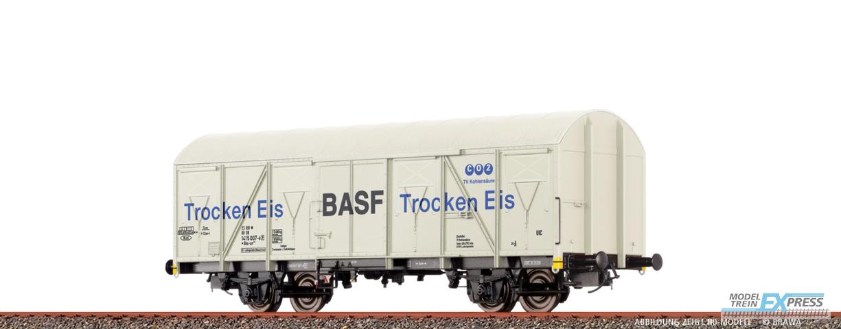 Brawa 67812 N Gedeckter Güterwagen Gbs-uv 253 "BASF Trocken Eis" DB Ep. IV