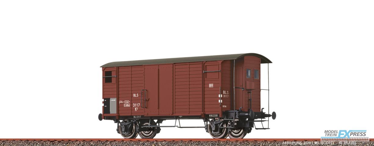 Brawa 67872 N Gedeckter Güterwagen K2 BLS Ep. III