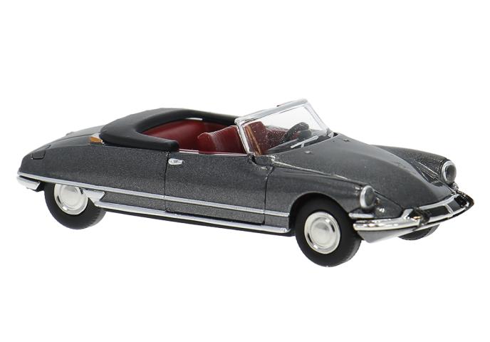 Brekina 14236 Citroen DS 19 Cabriolet, dunkelgrau, 1963, 1:87
