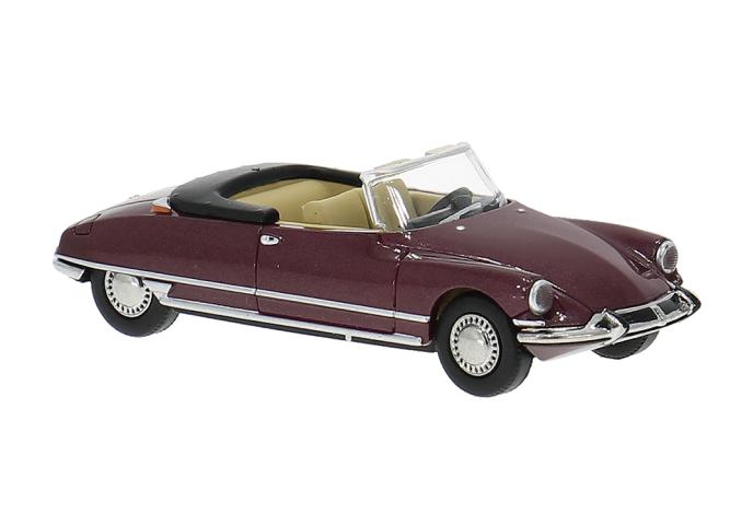 Brekina 14237 Citroen DS 19 Cabriolet, dunkelrot, 1963
