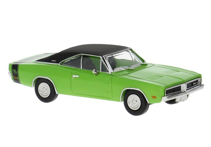 Brekina 18002 Dodge Charger, grün/schwarz, 1969