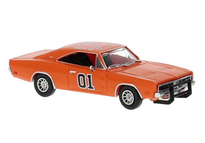 Brekina 18004 Dodge Charger, orange, 1969, 1:87