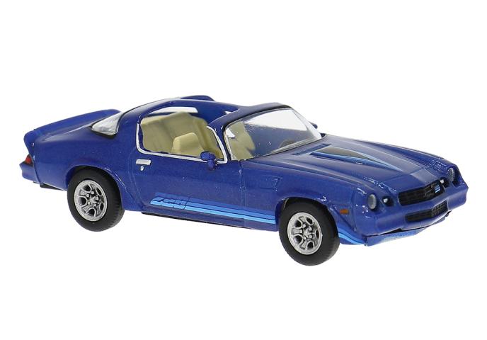 Brekina 18054 Chevrolet Camaro Z28, blau, 1980
