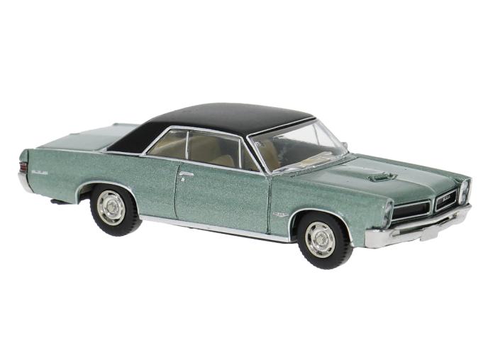 Brekina 18106 Pontiac GTO Coupe, hellgrün/schwarz, 1965