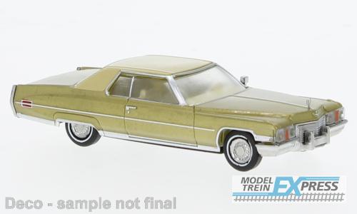 Brekina 18126 Cadillac Coupe deVille metallic gold, beige, 1972,