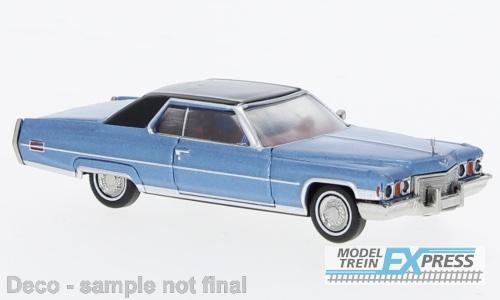 Brekina 18128 Cadillac deVille Coupé, blau/schwarz