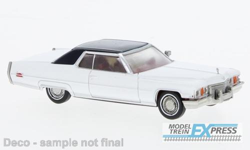 Brekina 18129 Cadillac deVille Coupé, weiß/schwarz