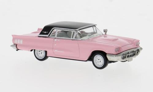 Brekina 18202 Ford Thunderbird Cabrio mit Hardtop, rosa