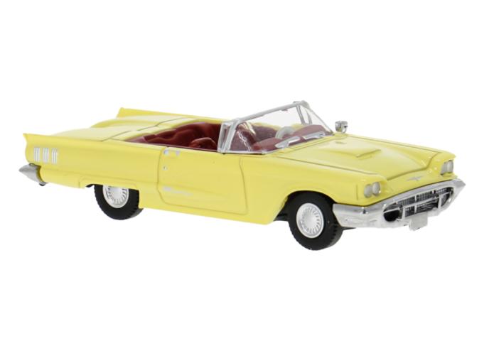 Brekina 18206 Ford Thunderbird Cabriolet, hellgelb, 1960