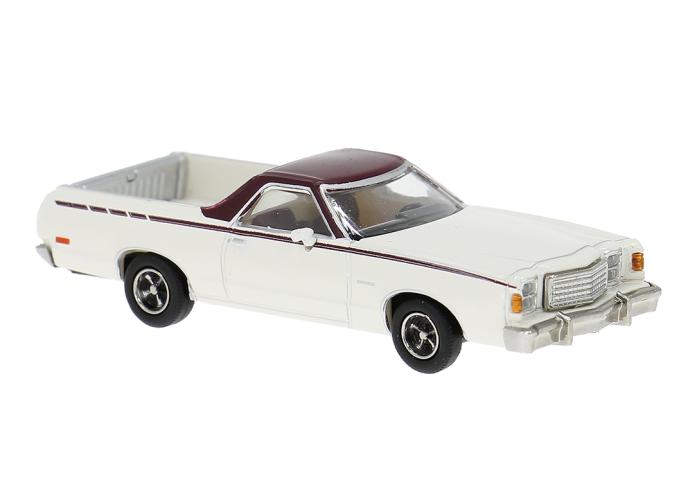Brekina 18234 Ford Ranchero, weiss/dunkelrot, 1977