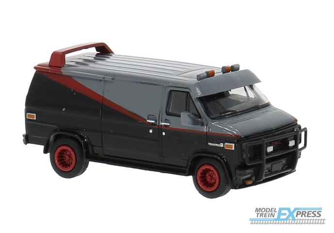 Brekina 18250 GMC Vandura, schwarz
