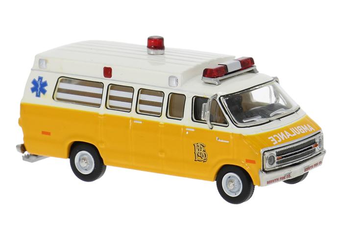 Brekina 18309 Dodge B 200 Ambulance, 1975, Berwyn
