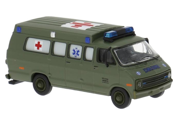 Brekina 18312 Dodge B 200 Ambulance, 1975, US Army