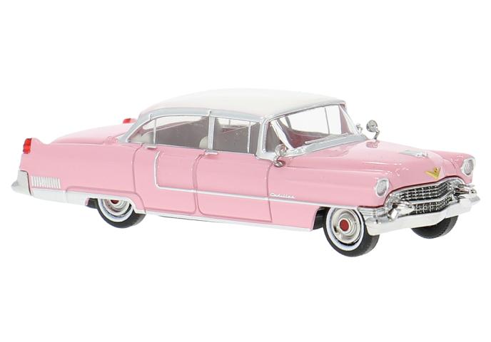 Brekina 18350 Cadillac Fleetwood, pink/schwarz, 1955