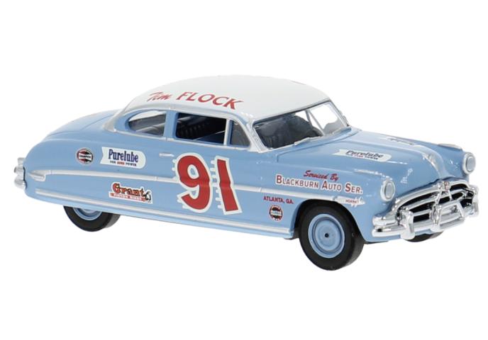 Brekina 18501 Hudson Hornet, Nascar, 1952, #91, T.Flock