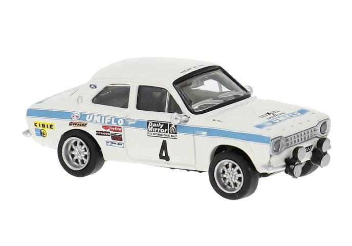 Brekina 19076 Ford Escort RS 1800 MKI, Rallye RAC Lombard, 1972, #4, R.Clark/T.Mason