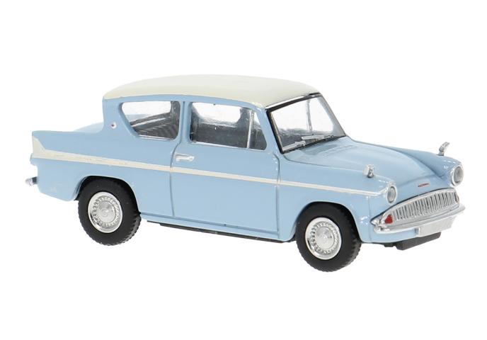 Brekina 19330 Ford Anglia, hellblau/weiss, 1959, 1:87