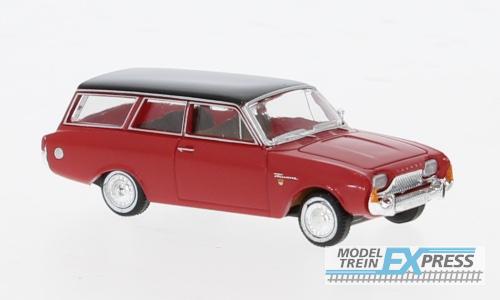 Brekina 19478 Ford Taunus P3 Turnier rot/schwarz