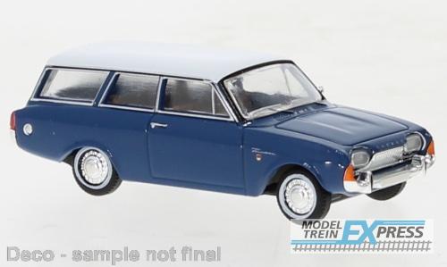 Brekina 19479 Ford Taunus P3 Turnier blau/weiß