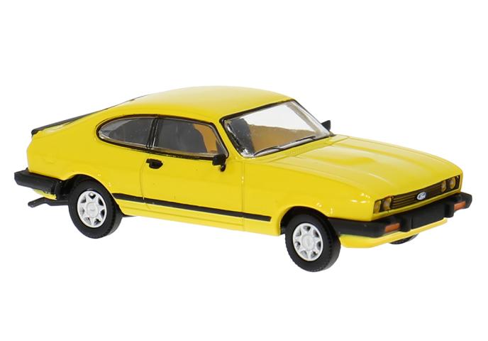 Brekina 19555 Ford Capri III, gelb, 1978