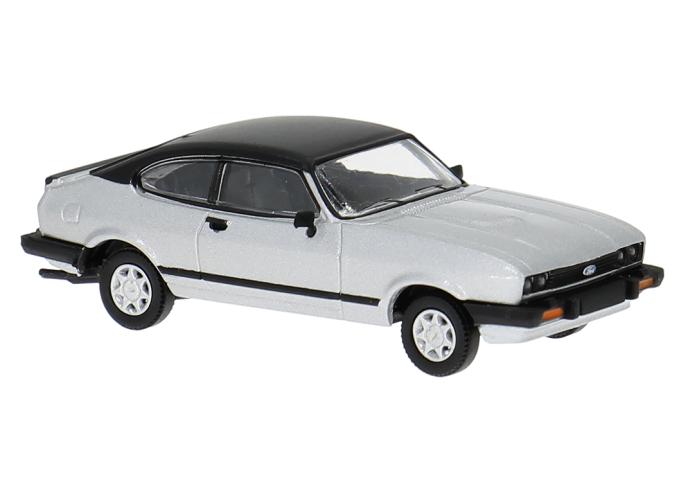 Brekina 19557 Ford Capri III, silber, 1978