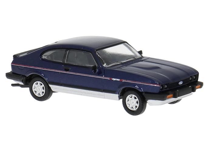 Brekina 19558 Ford Capri III, blau, 1978