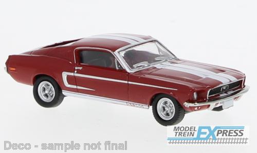 Brekina 19605 Ford Mustang GT 350 Fastback rot, weiss, 1968,
