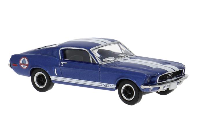 Brekina 19618 Ford Mustang, blau/weiss, 1968, Shelby