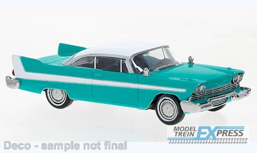 Brekina 19679 Plymouth Fury blau, weiss, 1958,