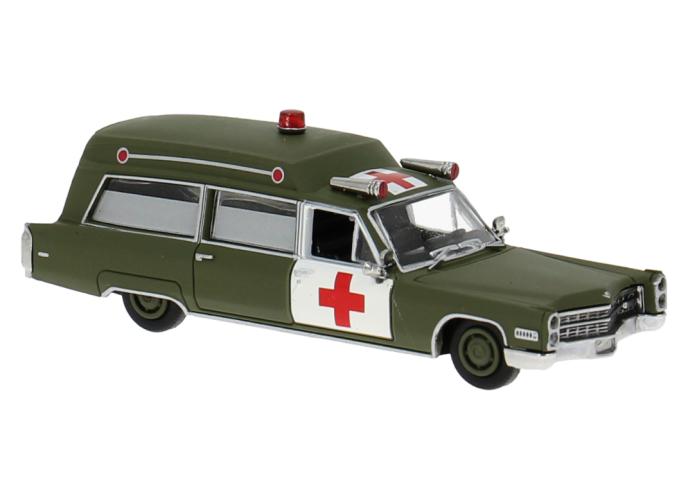 Brekina 19789 Cadillac Miller-Meteor Ambulance, 1966, U.S. Army
