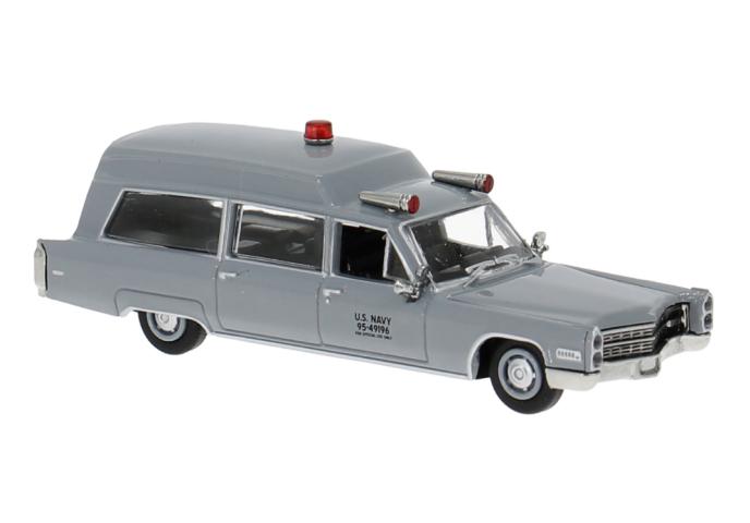 Brekina 19790 Cadillac Miller-Meteor Ambulance, 1966, U.S. Navy