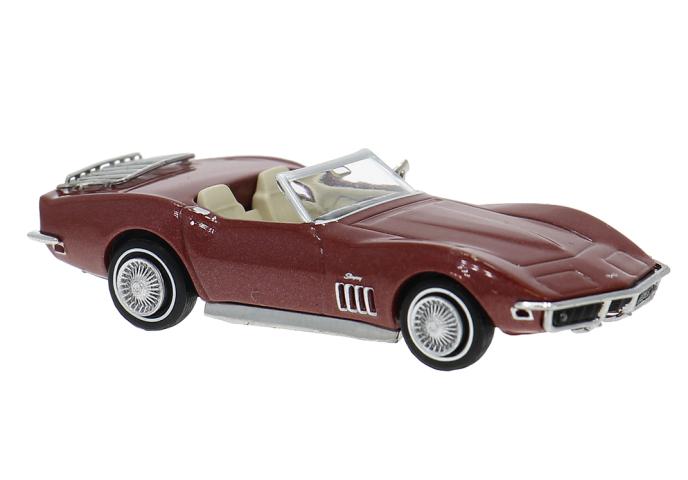 Brekina 19994 Chevrolet Corvette C3, dunkelrot, 1967