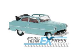 Brekina 20249 Opel Olympia '53 Cabrio-Limousine helltürkis