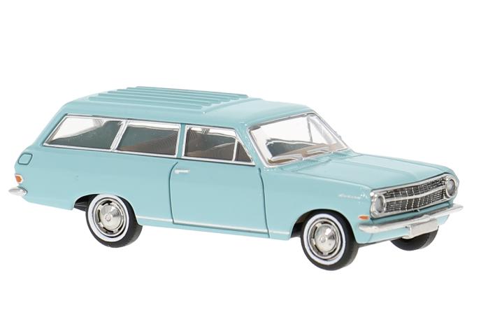 Brekina 20471 Opel Rekord A Caravan, helltürkis, 1963, 1:87