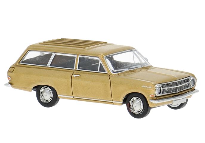 Brekina 20473 Opel Rekord A Caravan, gold, 1963, 1:87