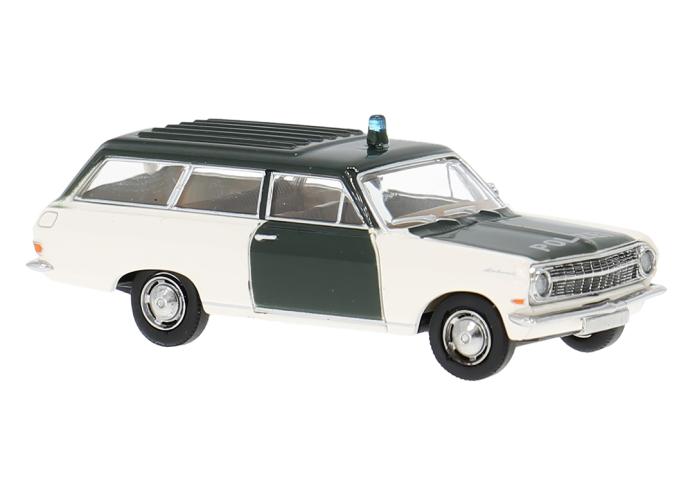 Brekina 20474 Opel Rekord A Caravan, 1963, Polizei, 1:87