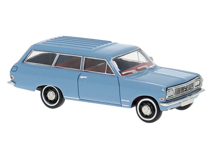 Brekina 20476 Opel Rekord B Caravan, hellblau, 1965