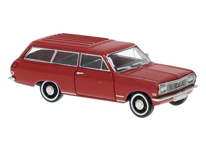 Brekina 20478 Opel Rekord B Caravan, rot, 1965