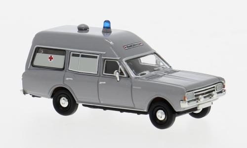 Brekina 20671 Opel Rekord C KTW, neutral in grau
