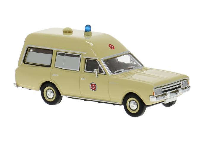 Brekina 20672 Opel Rekord C KTW, 1968, Johanniter Unfall Hilfe